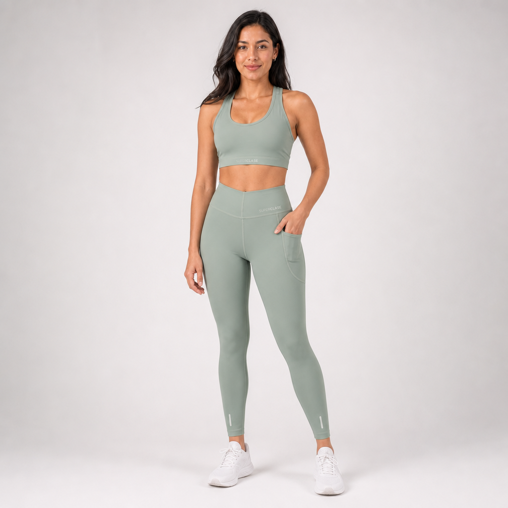 LEGGINS SERENITY VERDE CLARO